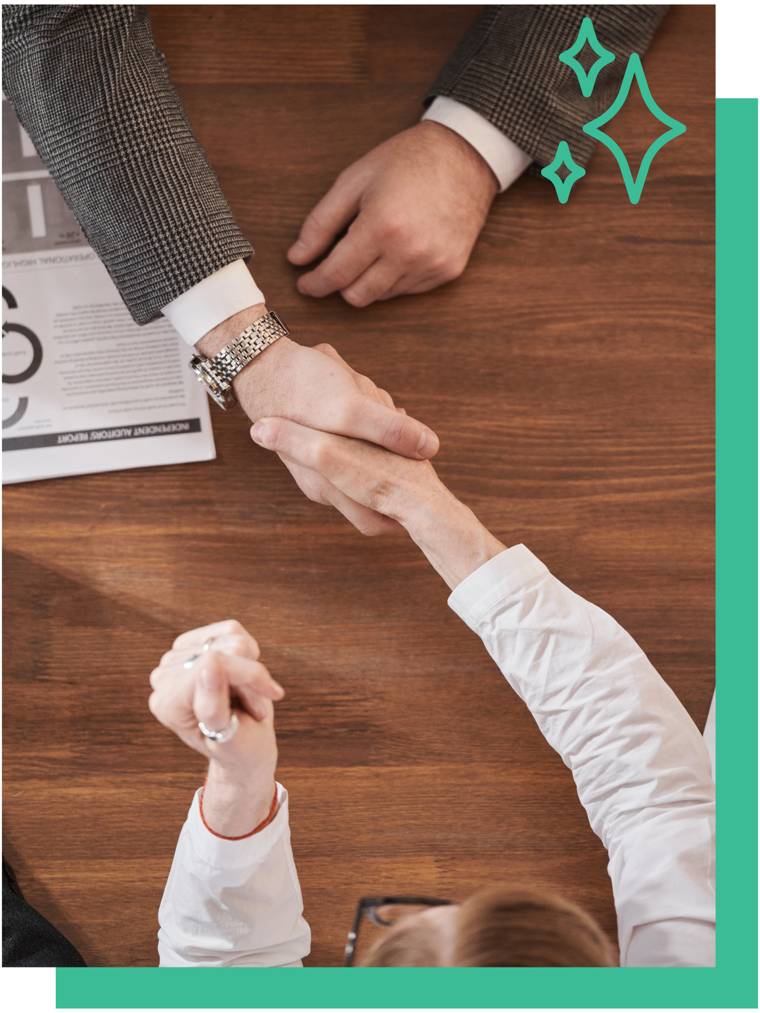 Partnership handshake
